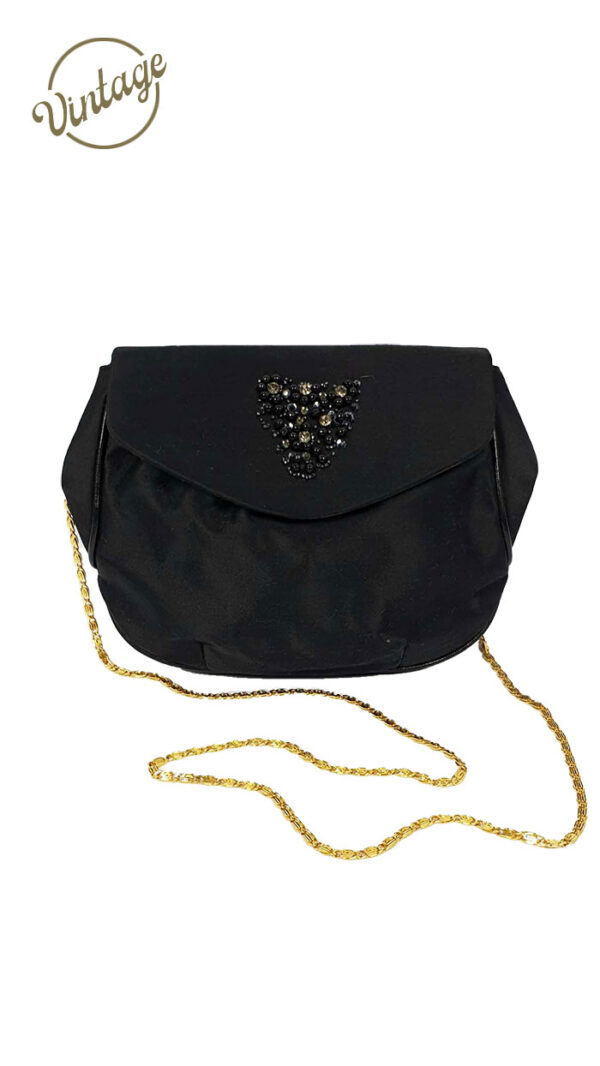 Borsa in seta elegante nera Bruno Magli