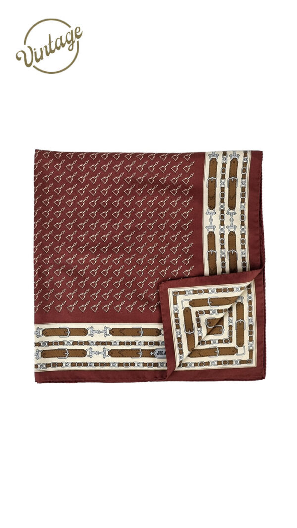 Foulard borgogna vintage