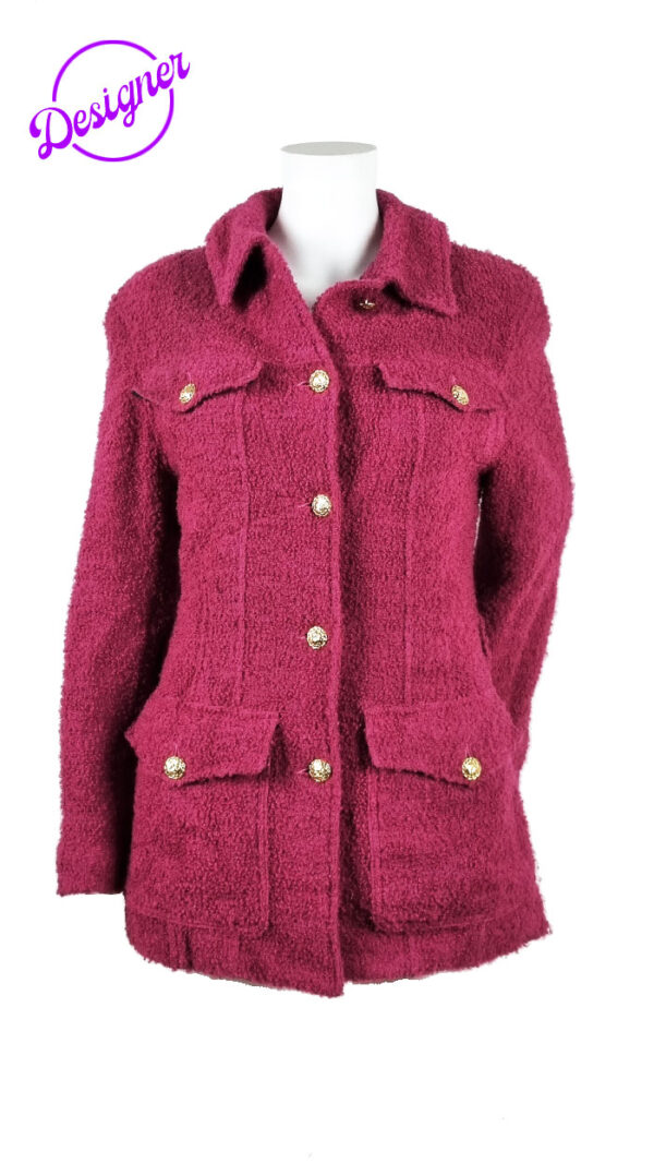 Blazer bouclè lungo Krizia