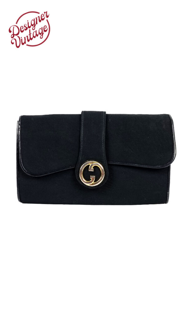 Borsa Gucci in tessuto con catena vintage