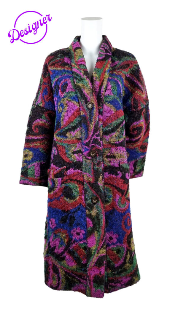 Cappotto multicolor in lana Missoni