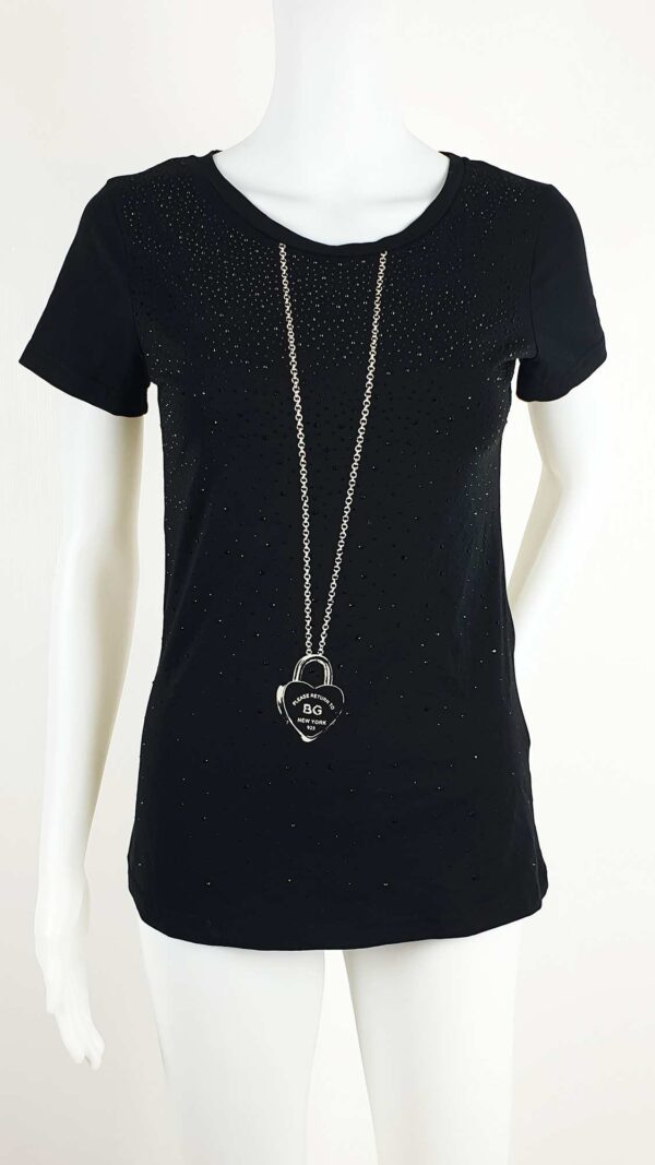 T-shirt con strass