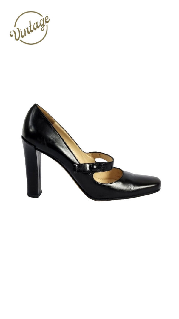 Scarpe con tacco di pelle Gucci
